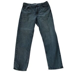 Wrangler Relaxed Fit Men Medium Wash Denim Jeans Size 36x34 RN 130273
